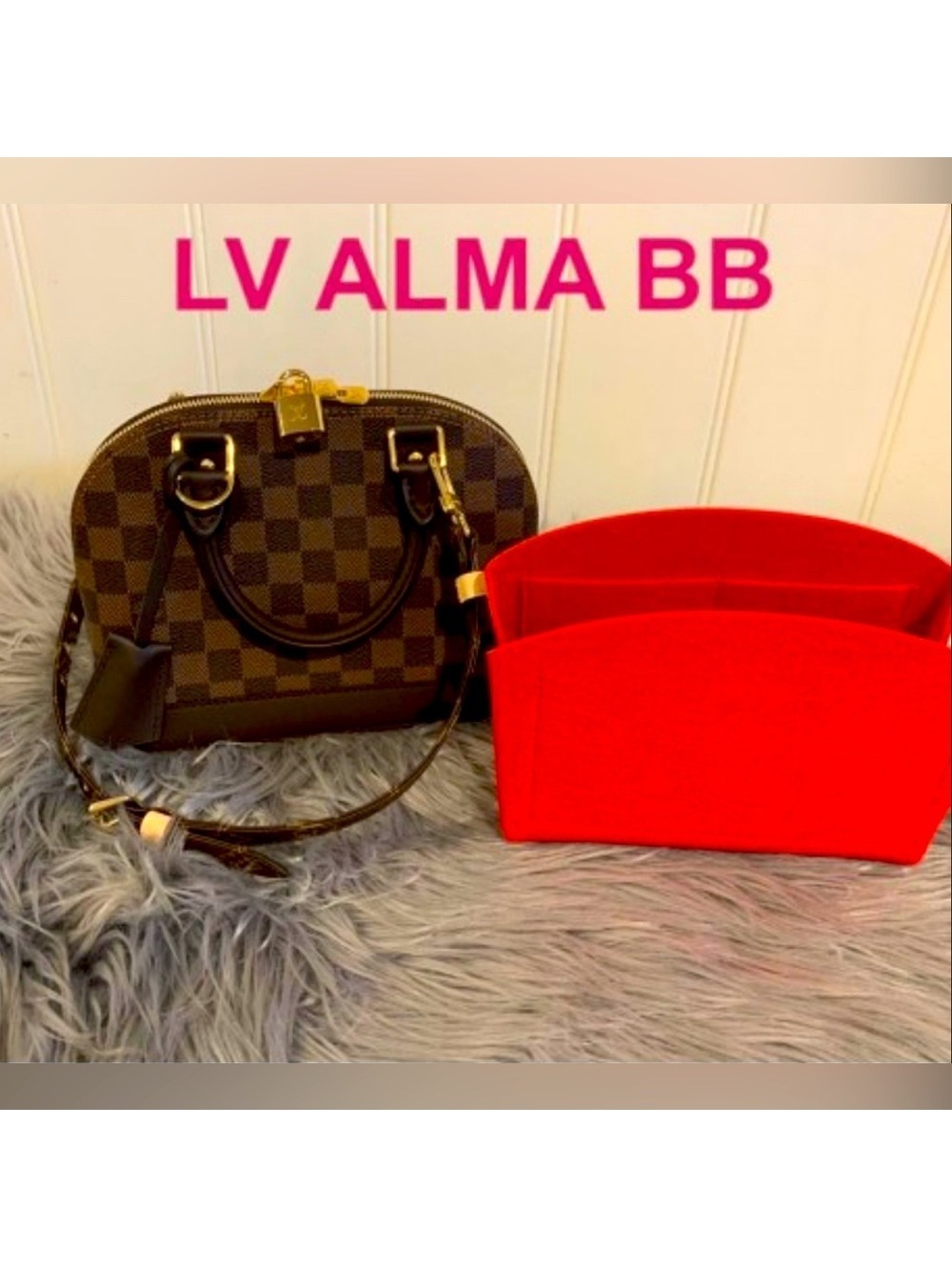 Interior organizer PROTECTION Felt Interior Insert and Organizer NEW LV BB ALMA - Picture 2 of 7